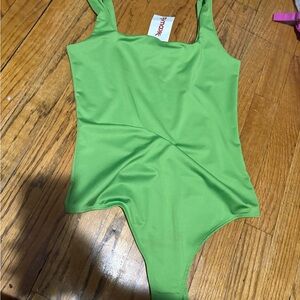 Bright Lime Green One-Piece Bodysuit